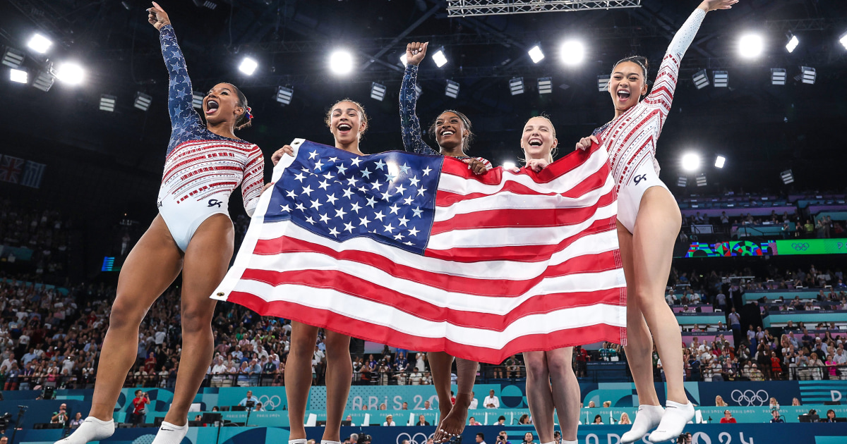 Simone Biles celebrates Team USA’s gold with pointed response to critics