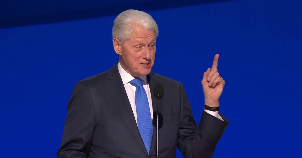 Bill Clinton takes aim at Donald Trump’s age during DNC remarks