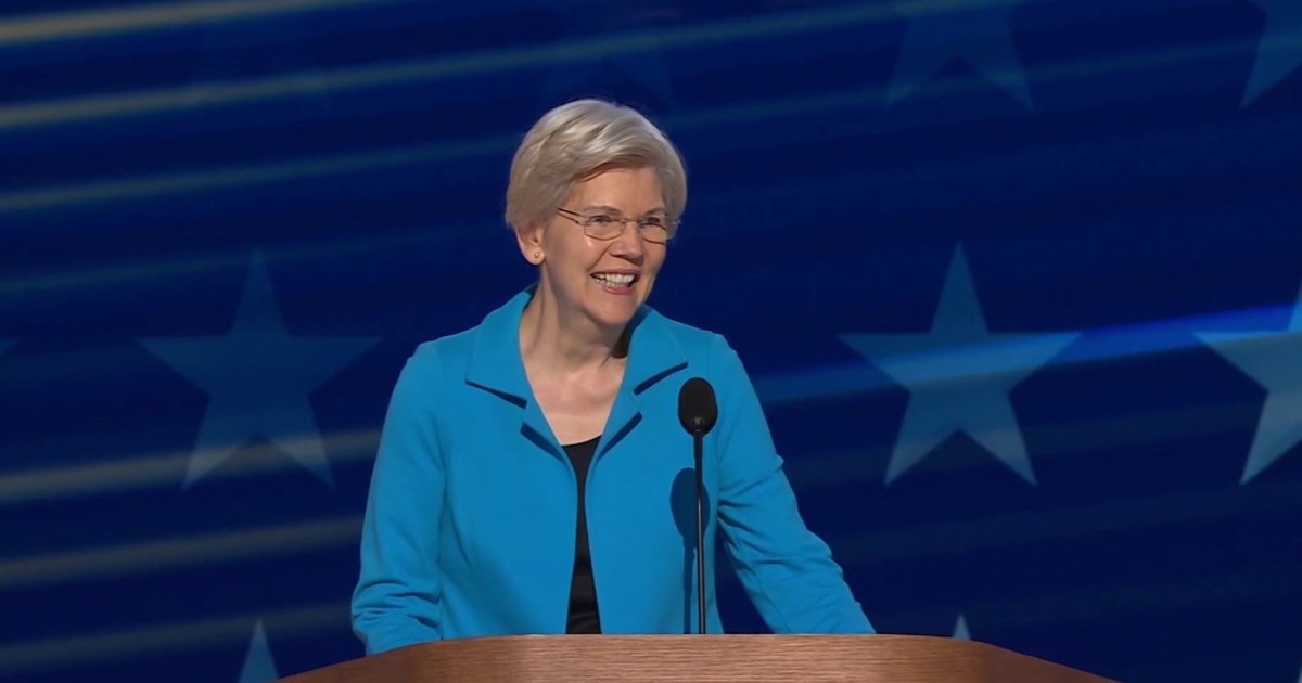 Sen. Elizabeth Warren says Harris ‘can’t be bought or bossed around’ in DNC speech