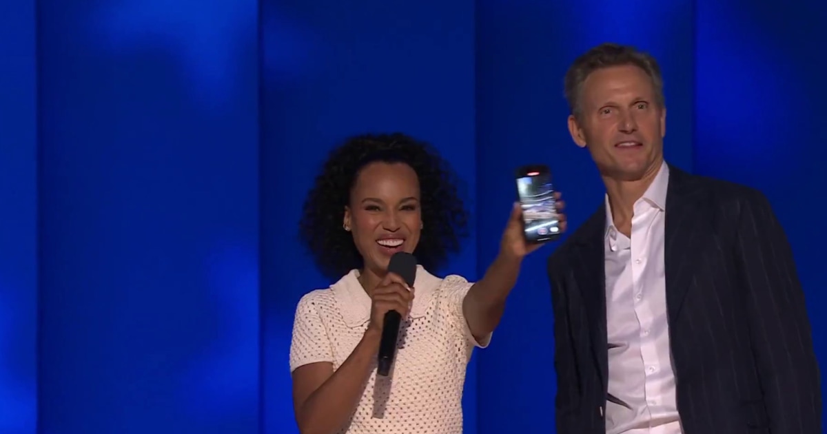 Kerry Washington and Tony Goldwyn reunite to support Harris at DNC