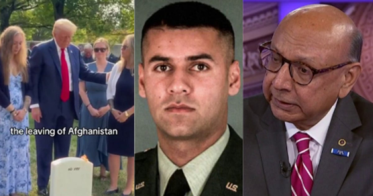 Trump photo op at Arlington National Cemetery slammed by Gold Star father