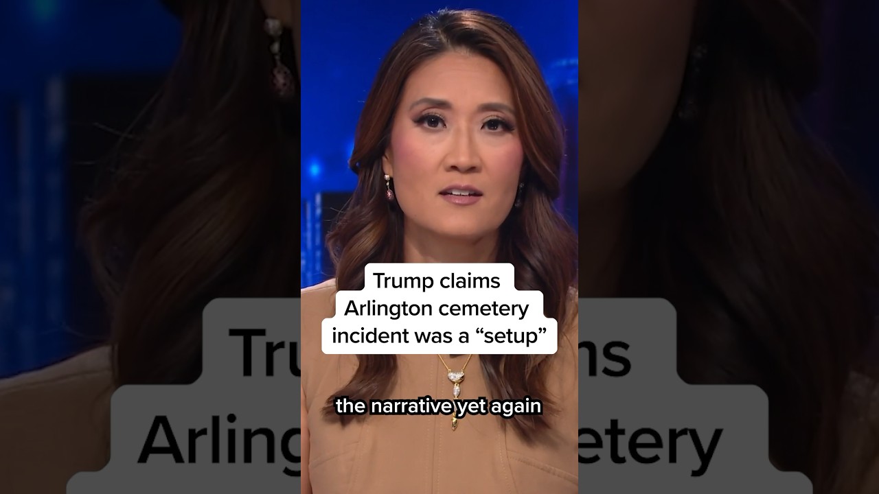 Trump claims Arlington cemetery incident was a 'setup'