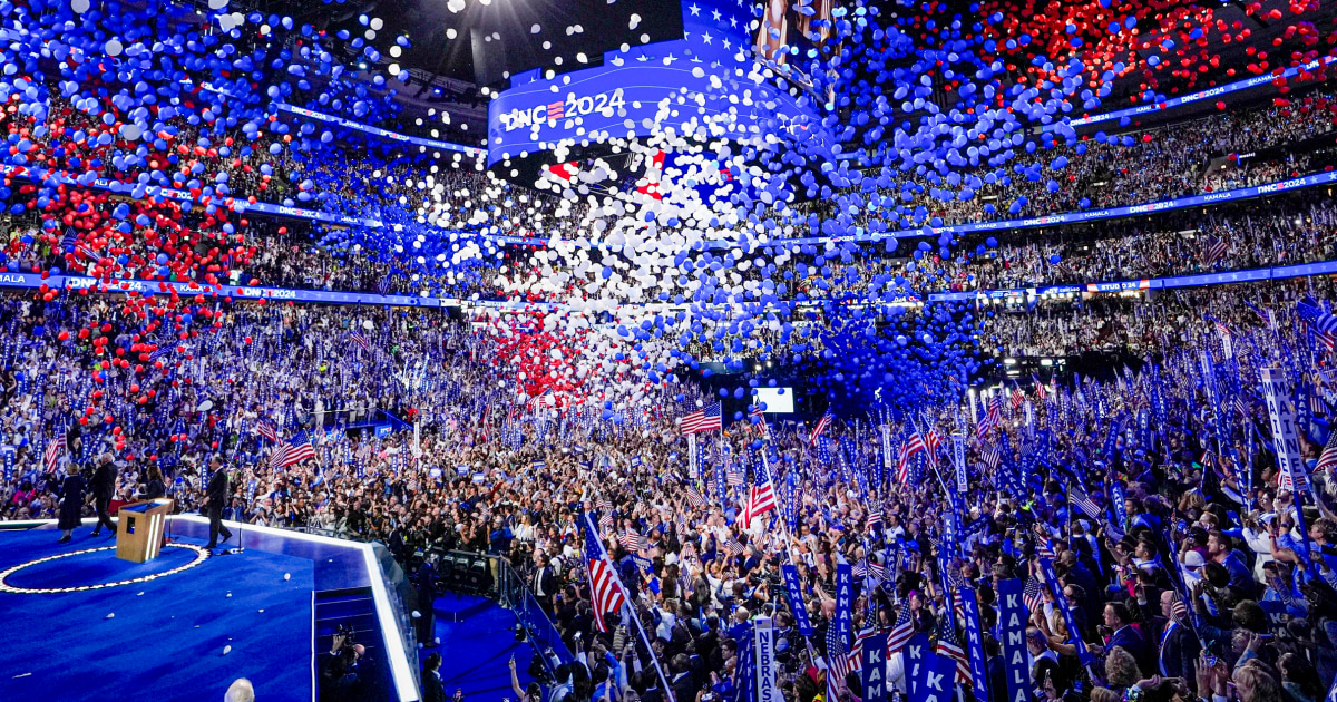 The Democratic National Convention’s TV ratings beat Republicans’ this year