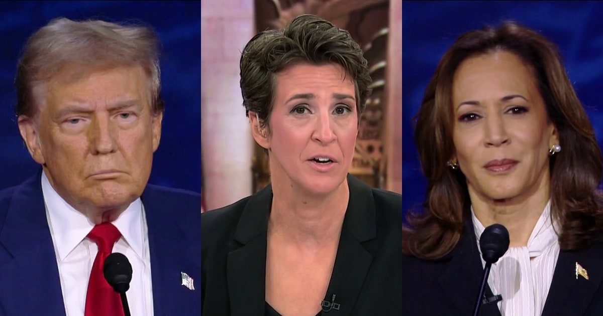 See Maddow and MSNBC panel instantly react to historic debate