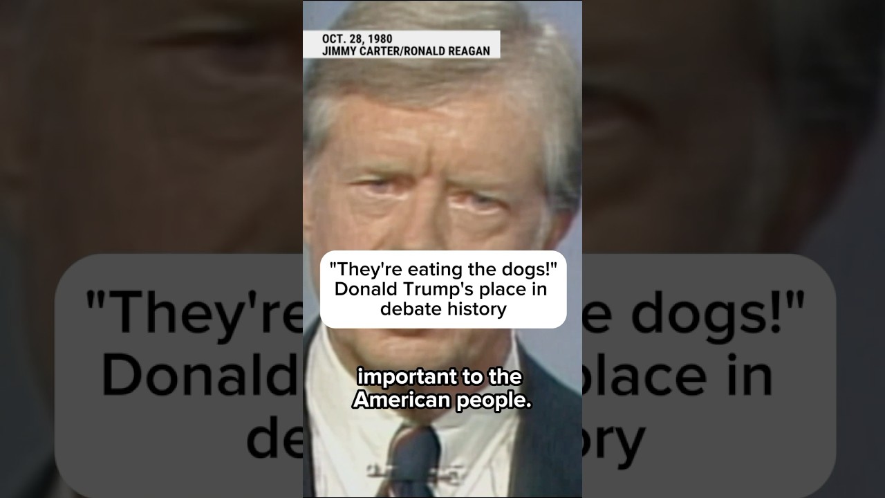 “They're eating the dogs!” Donald Trump's place in debate history