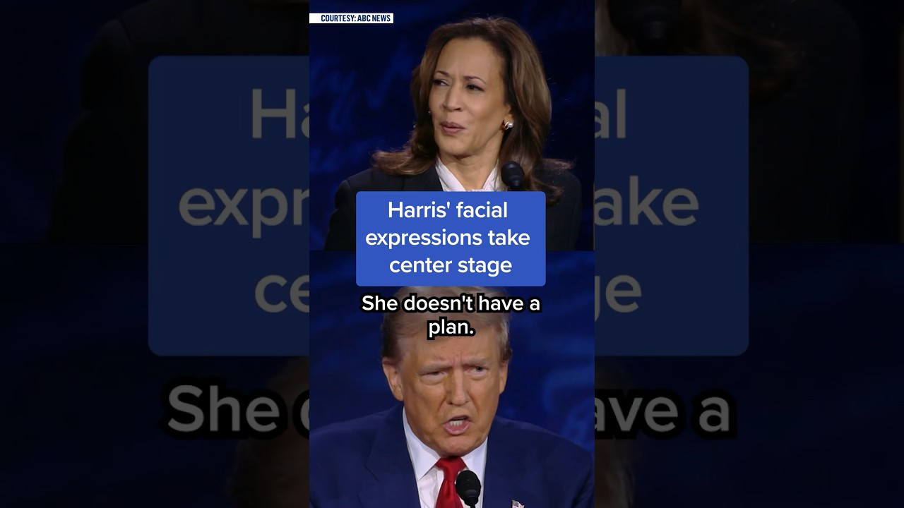 Harris' facial expressions take center stage