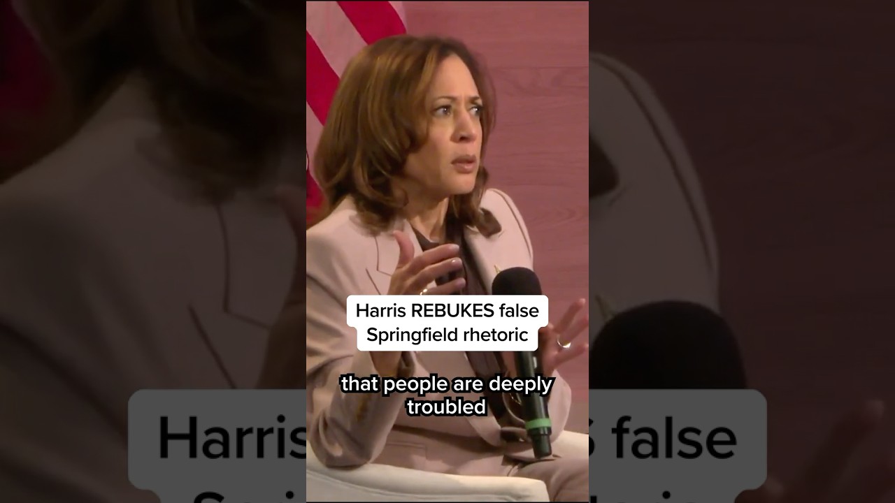 Harris REBUKES false Springfield rhetoric