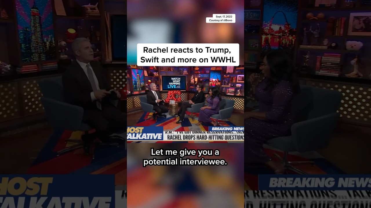 Rachel reacts to Trump, Swift, and more on WWHL