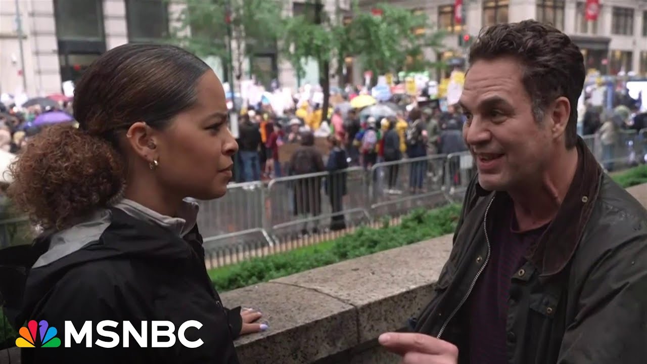 Trump ‘doesn’t care about any of our founding fathers’ principles’: Mark Ruffalo joins NYC protests
